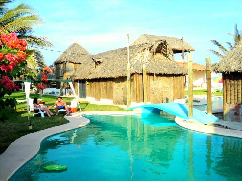 Cabanas Pie De La Cuesta Hotell Coyuca Rum bild