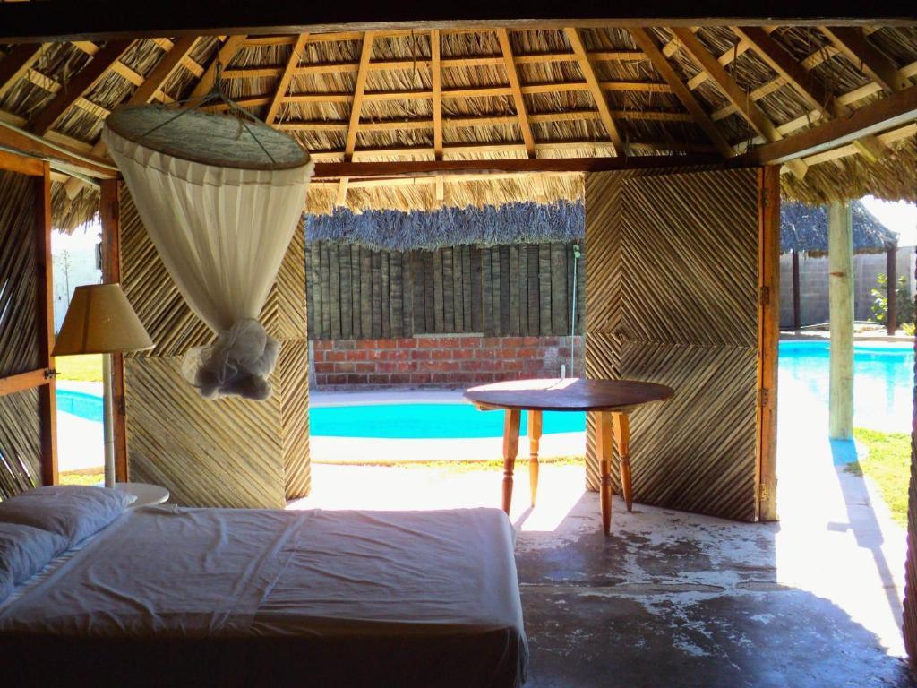Cabanas Pie De La Cuesta Hotell Coyuca Rum bild